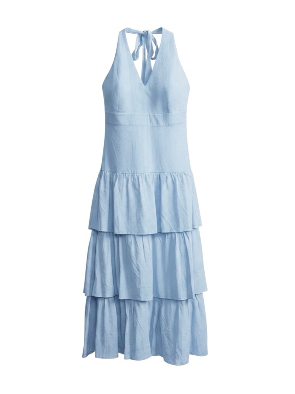 Baltic Born Light Blue Savannah Tiered Maxi Dress NWT Size XL
